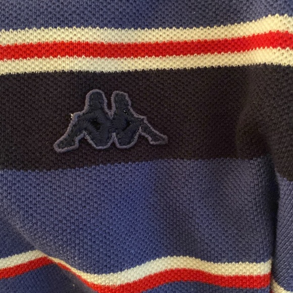 Robe Di Kappa men’s Striped Polo Shirt Embroidered Logo Size M ( 57 ) - Picture 4 of 4